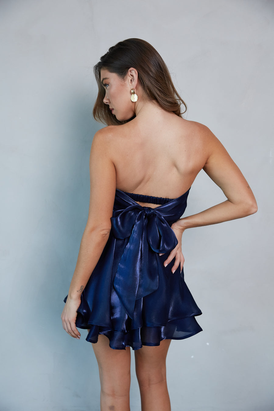 Gabby Twist Babydoll Dress